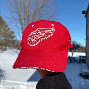Detroit Red Wings Vintage Y2K Zephyr The Z Hat NHL Hockey Red Logo Cap OSFA